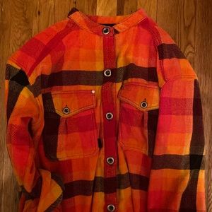 Plaid free people light jacket/ sweater